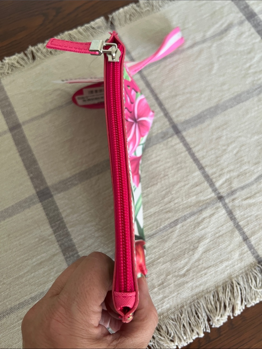 Robin Ruth Pink Tropical Riviera Maya Wristlet - Picture 5 of 11